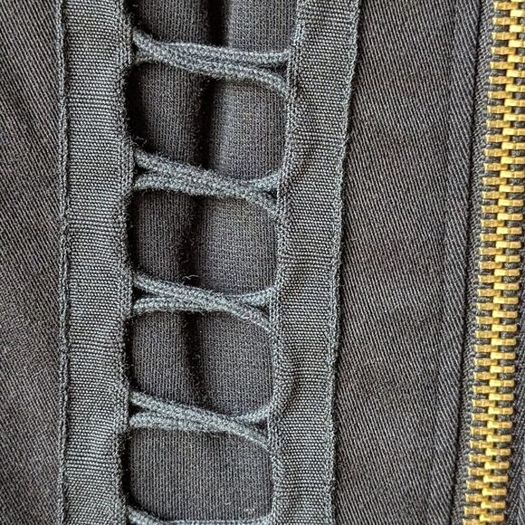 Rag & Bone Black Layla Contour Bodycon Ladder Back Mini Dress Size 6 Black - Picture 14 of 16